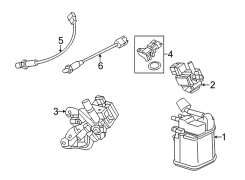 GM 84707167 Vent Control Solenoid, Rear 84707167 GM Vent Control Solenoid, Rear