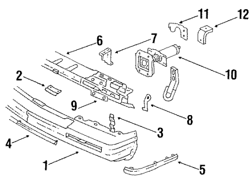 12397643 GM Bumper Cover