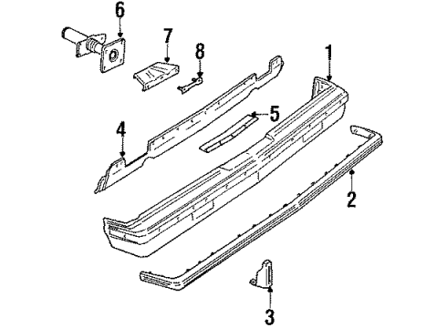 1262892 GM Guard, Passenger Side