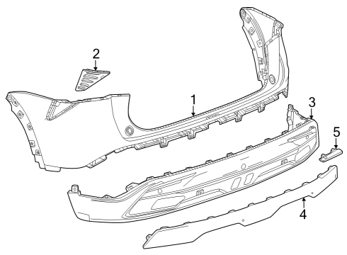 GM 42867888 Fascia, Front And Rear Bumper/Fascia Face 42867888 GM Fascia, Front And Rear Bumper/Fascia Face