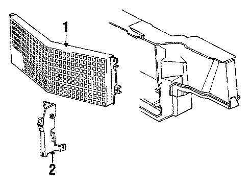 1627819 GM Grille
