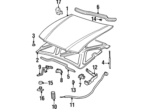 25625418 GM Safety Catch, Upper