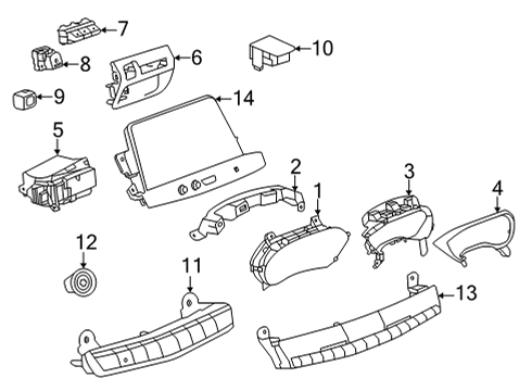 86576104 GM Cluster, Instrument Panel Gage