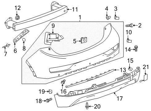 GM 42563361 Tape, Rear Driver Side 42563361 GM Tape, Rear Driver Side