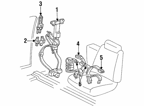 3530649 GM Belt & Retractor Retainer