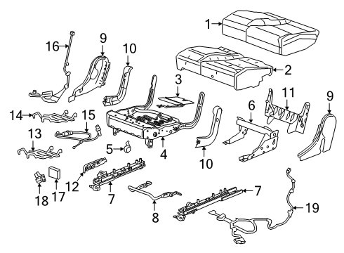 85018316 GM Tube, Seat Belt