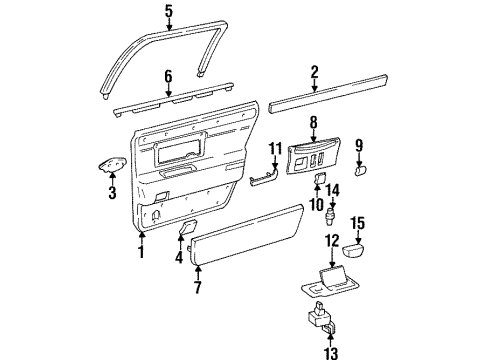 GM 16631583 Carpet, Driver Side 16631583 GM Carpet, Driver Side