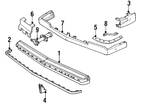 GM 22016654 Energy Absorber, Passenger Side 22016654 GM Energy Absorber, Passenger Side