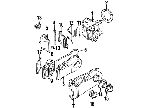 GM 52463867 Evaporator Core 52463867 GM Evaporator Core