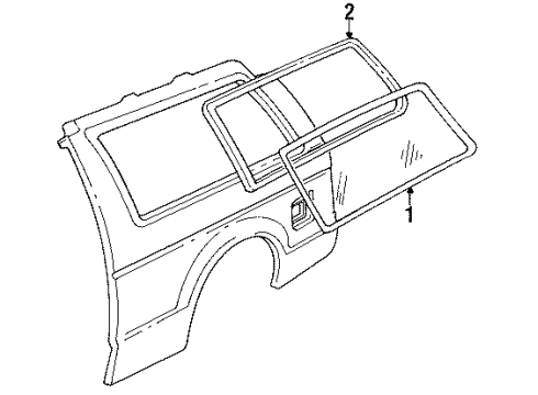GM 14073860 Reveal Molding 14073860 GM Reveal Molding