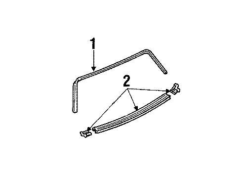 25554253 GM Reveal Molding, Rear