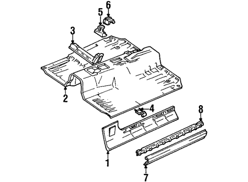 96059137 GM Molding Retainer
