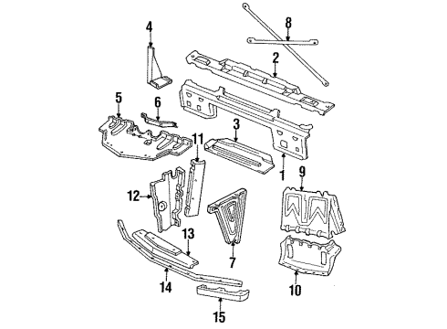 14107487 GM Air Baffle, Upper