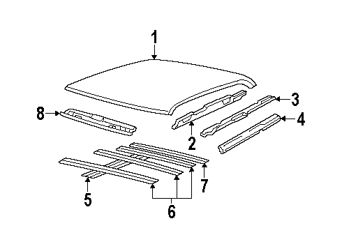 20706400 GM Roof Panel
