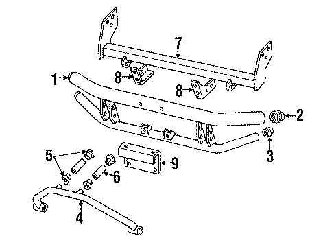 15580422 GM Hoop Bar Spacer