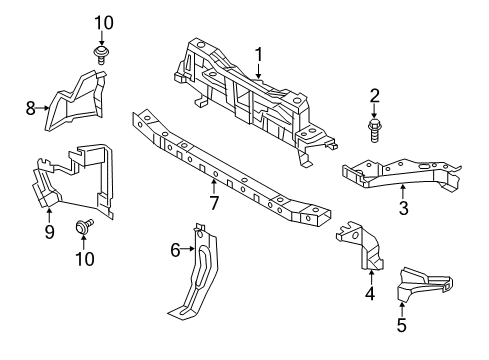 GM 19316117 Lower Tie Bar Bolt, Front 19316117 GM Lower Tie Bar Bolt, Front