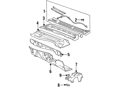 25652711 GM Column Bracket
