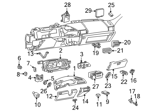 GM 10098531 Radio Bracket 10098531 GM Radio Bracket