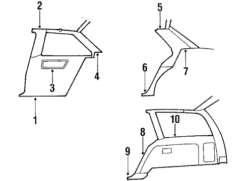 GM 22546126 Trim Panel 22546126 GM Trim Panel