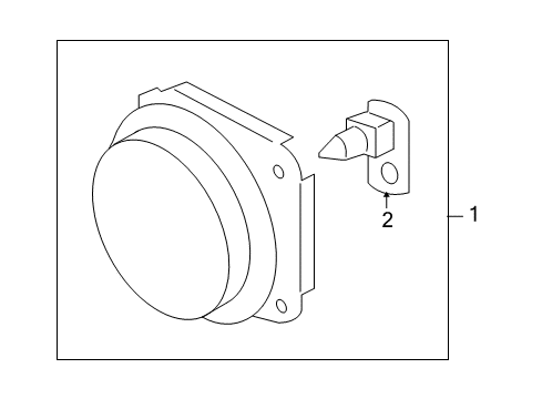 15807158 GM Fog Lamp Assembly, Front