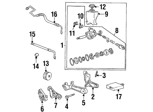 24570453 GM Power Steering Pump Adjust Bracket