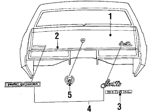 20548673 GM Support, Rear