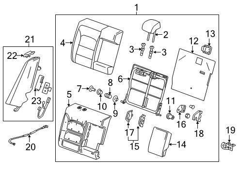 GM 84023878 Guide, Seat Belt 84023878 GM Guide, Seat Belt