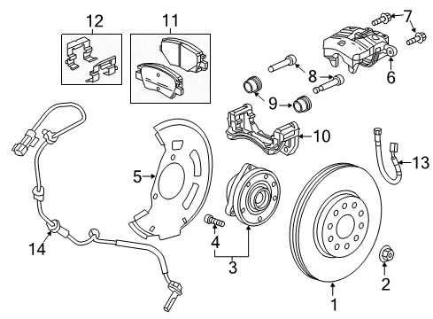 GM 42791040 Pad Kit, Brake 42791040 GM Pad Kit, Brake