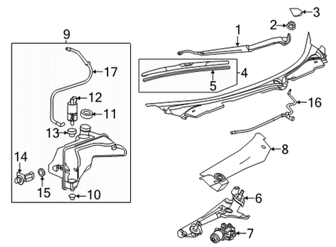 11562405 GM Wiper Motor Bolt
