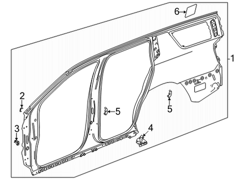85579407 GM Panel, Fuel Door & Body Side