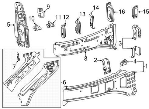 GM 19353809 Inner Wheelhouse Rivet 19353809 GM Inner Wheelhouse Rivet