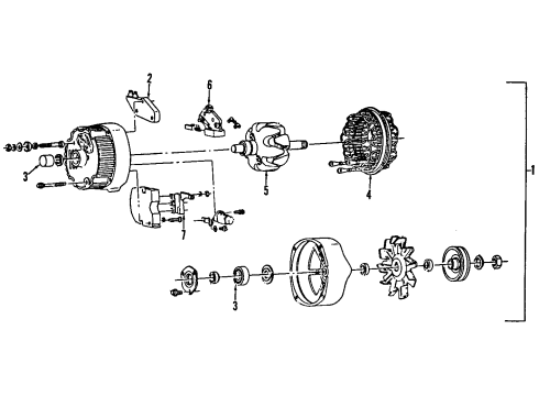 GM 333999 Alternator Brace 333999 GM Alternator Brace