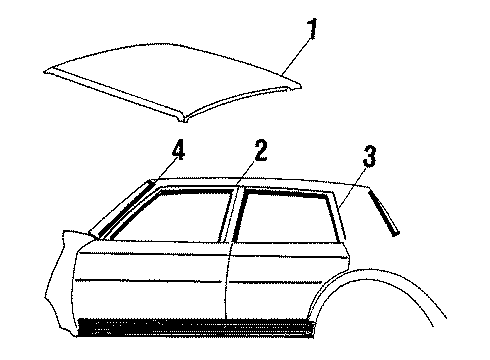 20358211 GM Back Glass