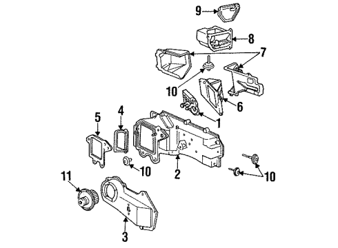 GM 3056458 Heater Core 3056458 GM Heater Core