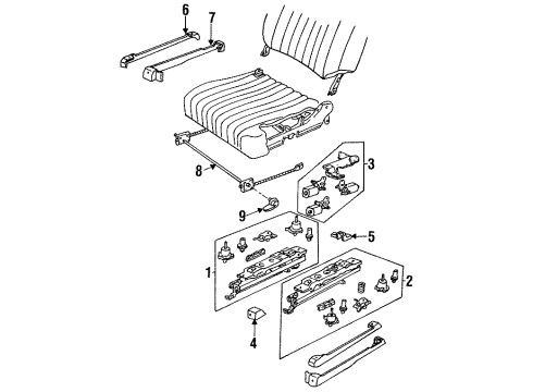 GM 16609441 Recliner, Driver Side 16609441 GM Recliner, Driver Side
