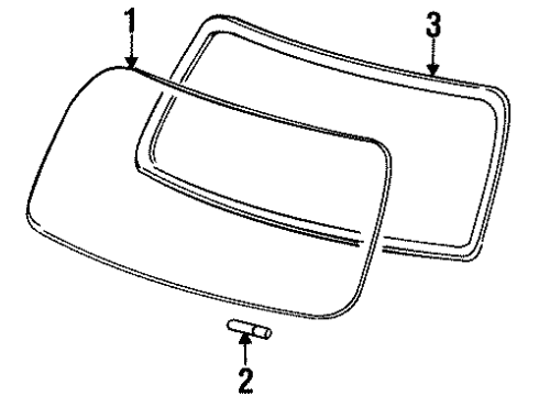 GM 15976686 Weatherstrip 15976686 GM Weatherstrip