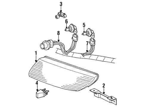 21079820 GM Headlamp Assembly Mount Bracket, Passenger Side