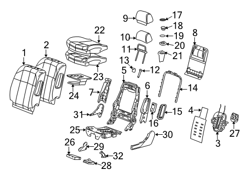 19293284 GM Occupant Sensor, Front Passenger Side