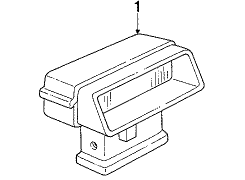 GM 16507008 Reflector, Rear 16507008 GM Reflector, Rear