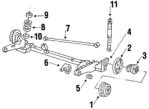 GM 10006445 Track Bar 10006445 GM Track Bar