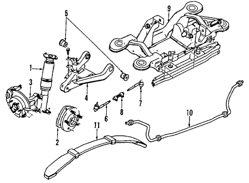 GM 10038061 Leaf Spring, Rear 10038061 GM Leaf Spring, Rear