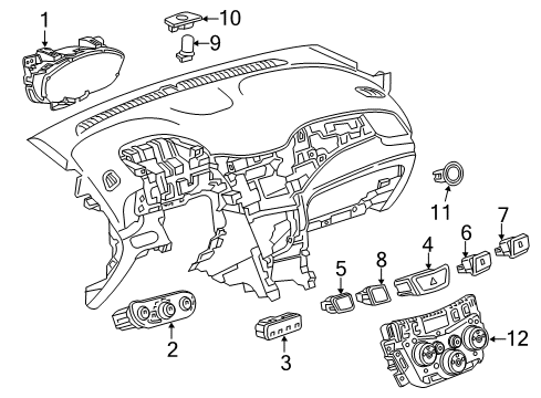 42752786 GM Instrument Cluster