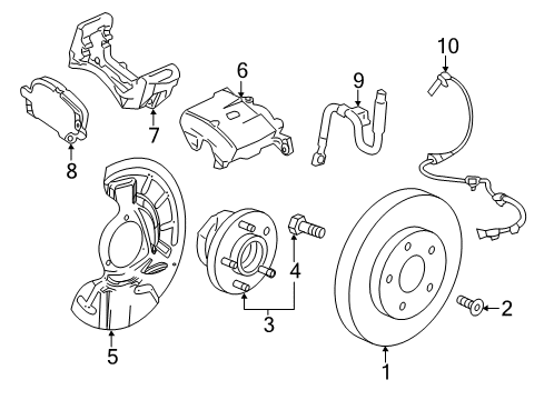 GM 13588877 Overhaul Kit, Front 13588877 GM Overhaul Kit, Front