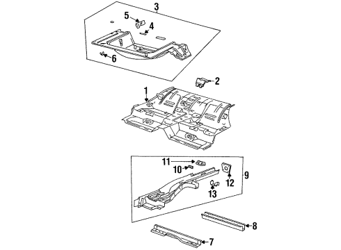 21123629 GM Rear Floor Pan