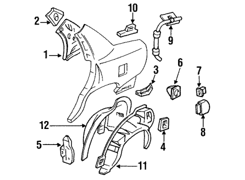 20748756 GM Baffle, Passenger Side