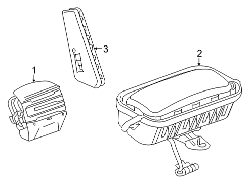 GM 86544334 Airbag, Inflatable Restraint System 86544334 GM Airbag, Inflatable Restraint System