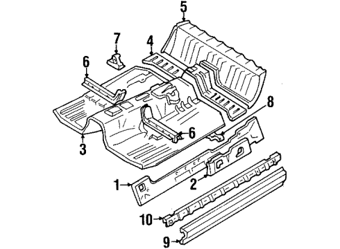 30012226 GM Baffle, Passenger Side