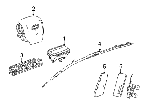 60010172 GM AIRBAG ASM-R/SEAT BOLS