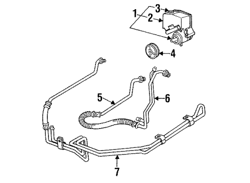GM 26024738 Power Steering Pump 26024738 GM Power Steering Pump