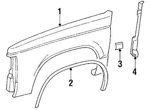 GM 15592812 Nameplate, Front 15592812 GM Nameplate, Front